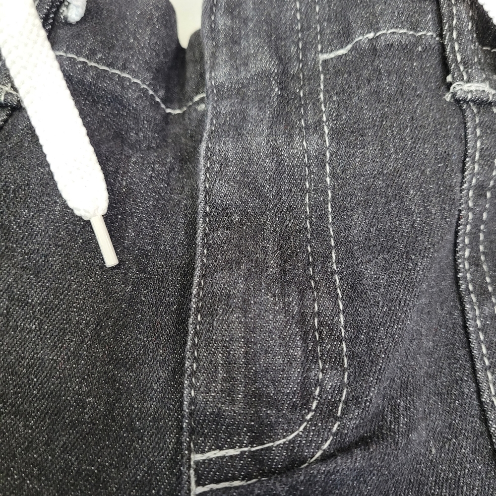 Jeans High Rise Elastic Back, Zip and tie Front XL EUC - Picture 9 of 11